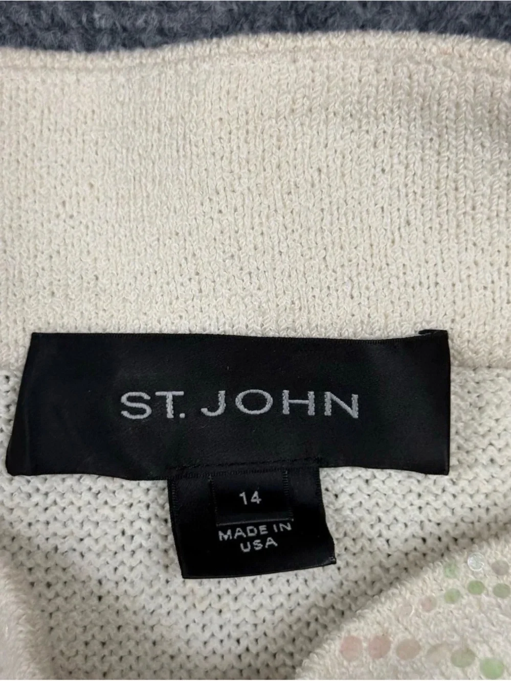St. John Ivory jacket Size 14